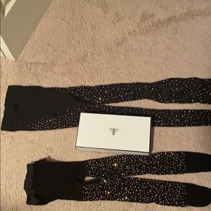D-bleudazzled tights